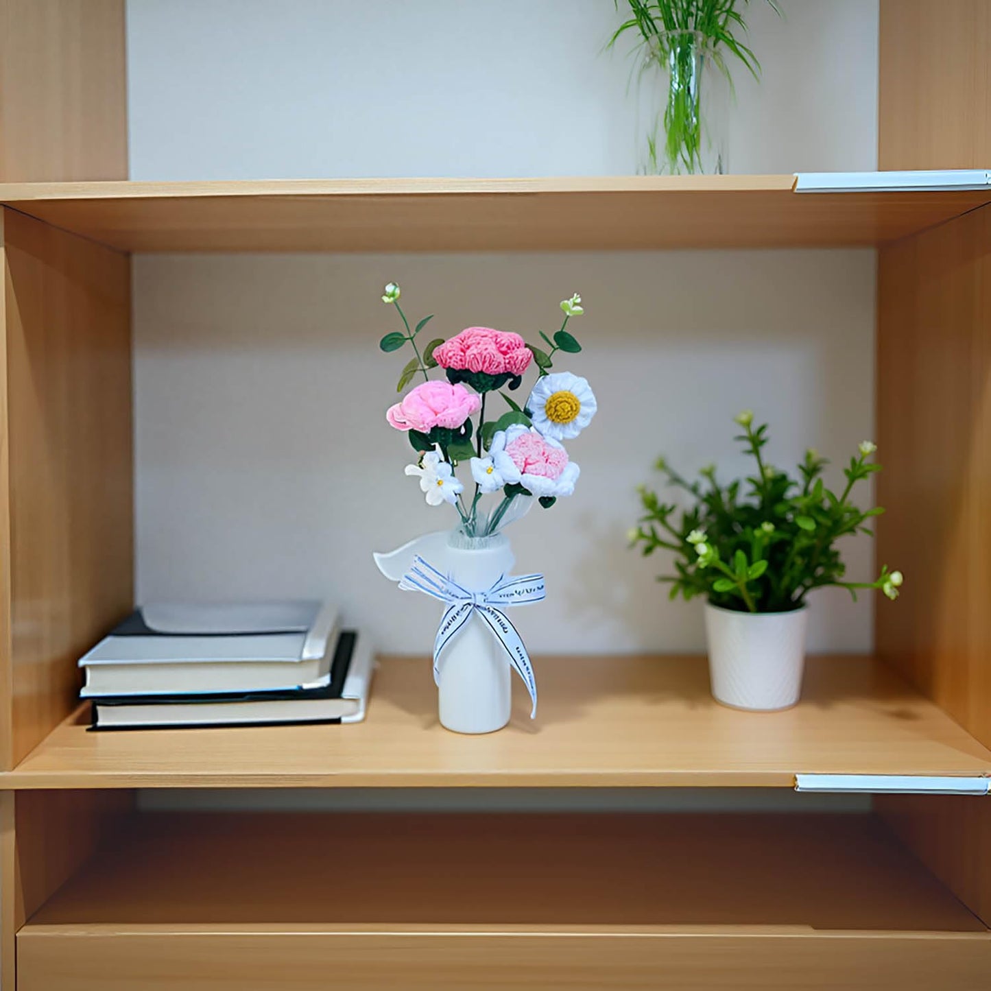 Handmade Crochet Flower Bouquet (Pink Crochet)