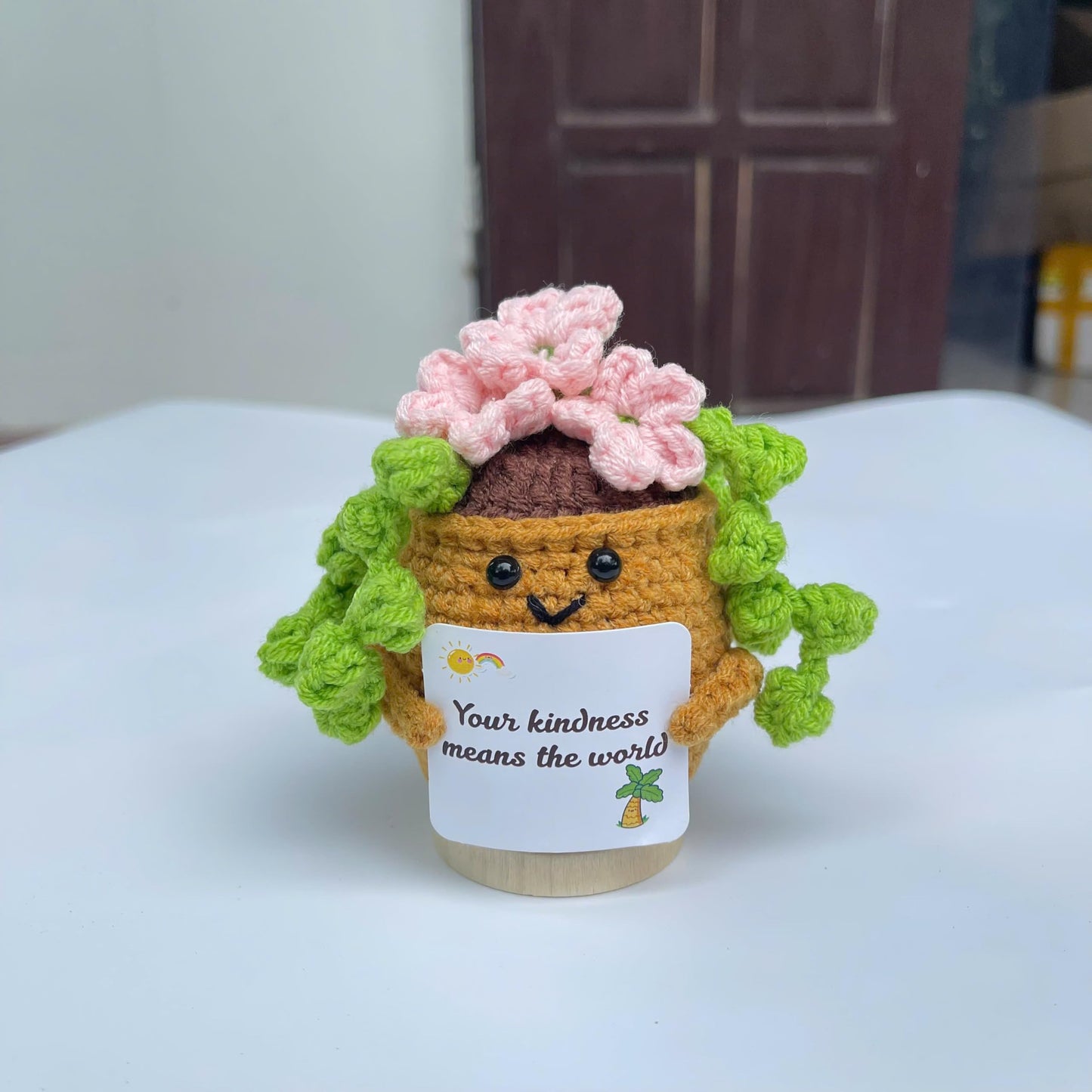 Handmade Crochet Positive Gifts for Women, Friend (String of pearls)