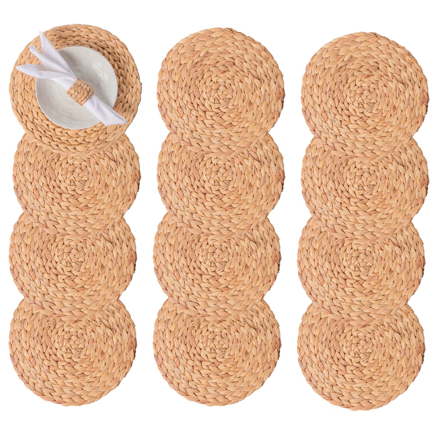 Round Water Hyacinth Placemats