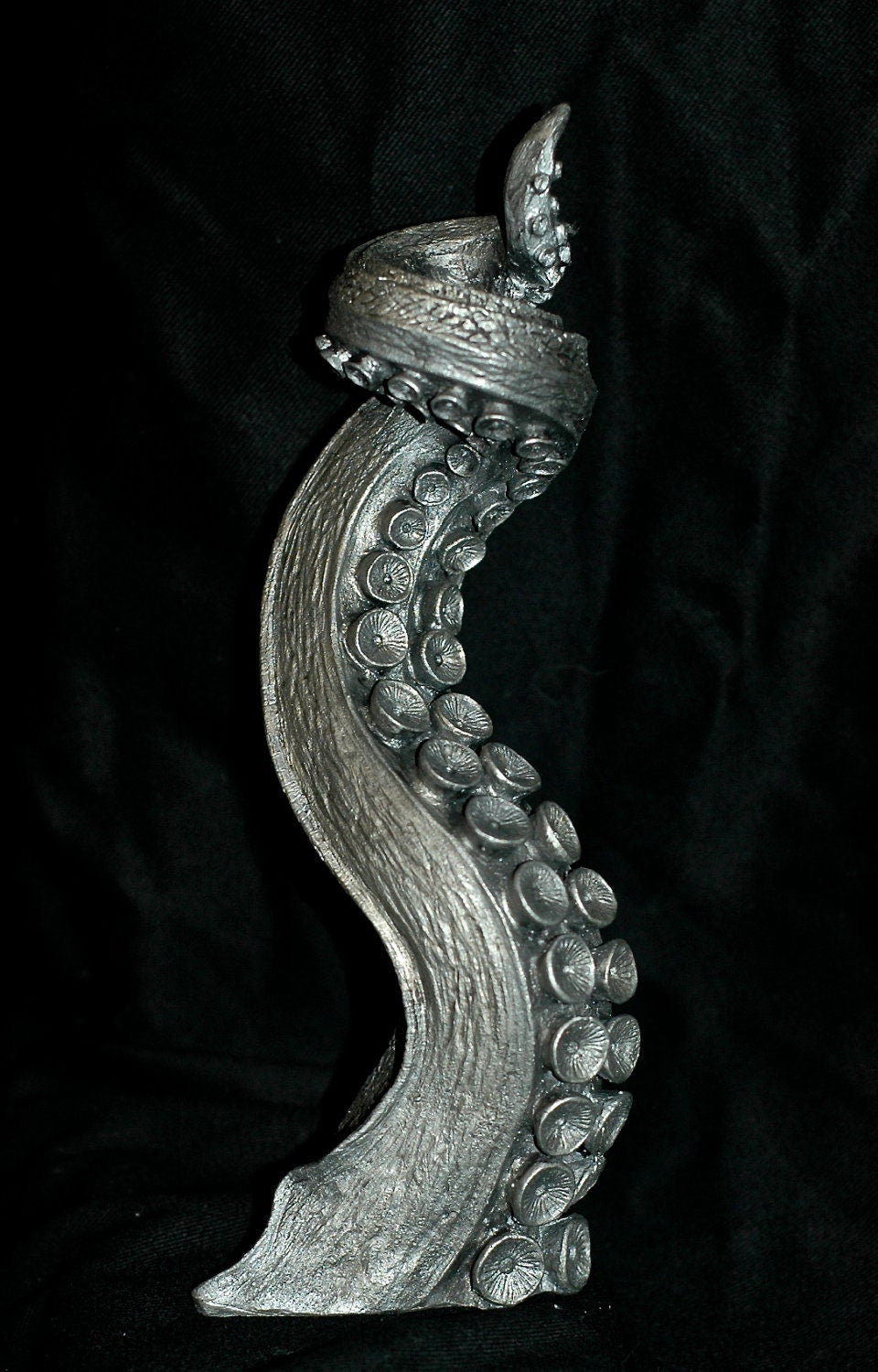 Tentacle Candlestick Holder, Hand Sculpted Resin Sculpture | Octopus Lovecraftian Tentacle Candle for Nautical Gift and Gothic Home Decor