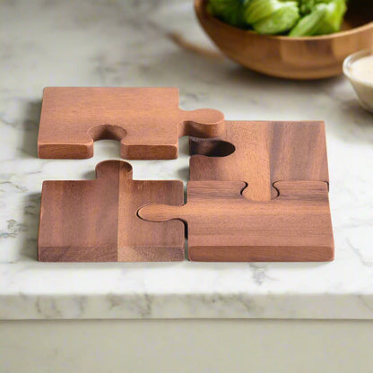 Puzzle Piece Coasters -s/4