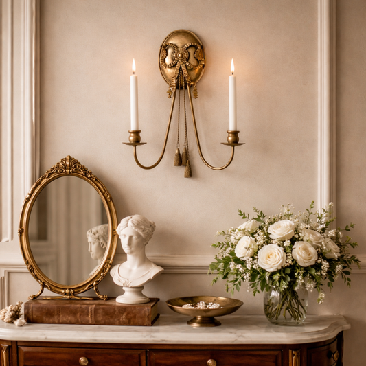 VINTAGE WALL SCONCE CANDLE HOLDER