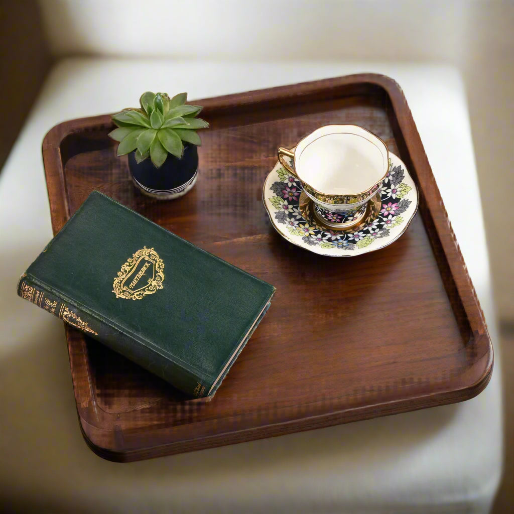 Square Serving Tray - 15" - Solid Bottom