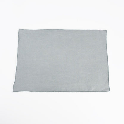 Fennco Styles Classic Stonewashed with Fringe Border 100% Linen Cloth Napkins 20" W X 20" L, Set of 4 – Soft Dinner Napkins for Banquet, Wedding, Special Events and Home Décor
