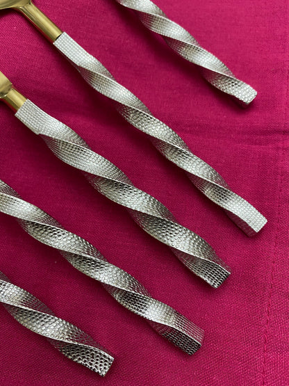 Vibhsa Gold Stainless Steel Flatware Set of 20 PC