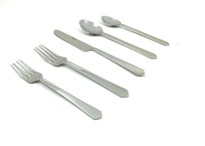 Vibhsa Flatware set of 20 Pieces in Silver Stainless Steel