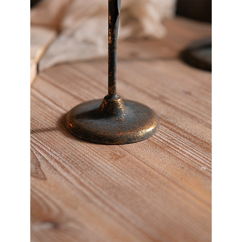 Rustic Iron Taper Candle Holder