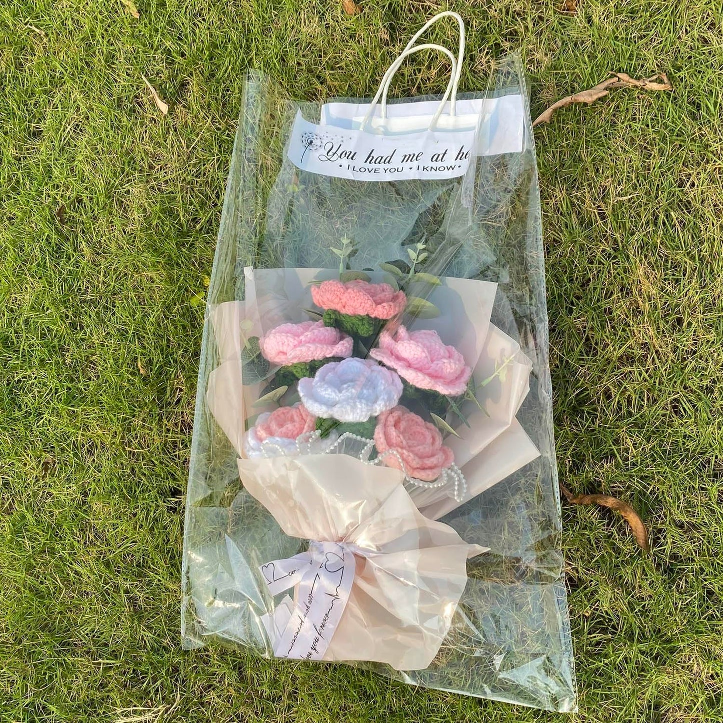 Completed Crochet Flowers Bouquet (Rose)