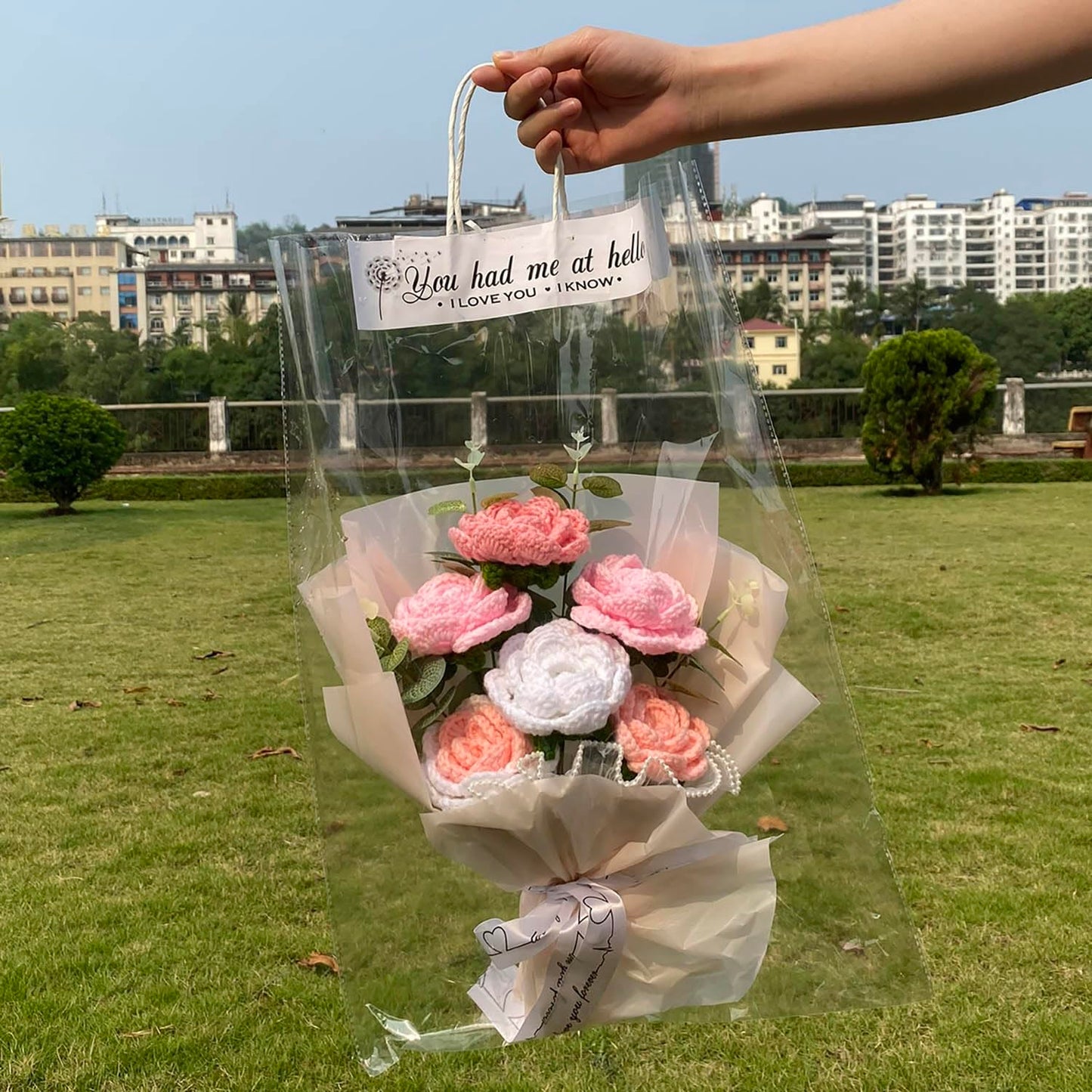 Completed Crochet Flowers Bouquet (Rose)
