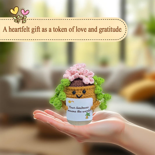 Handmade Crochet Positive Gifts for Women, Friend (String of pearls)