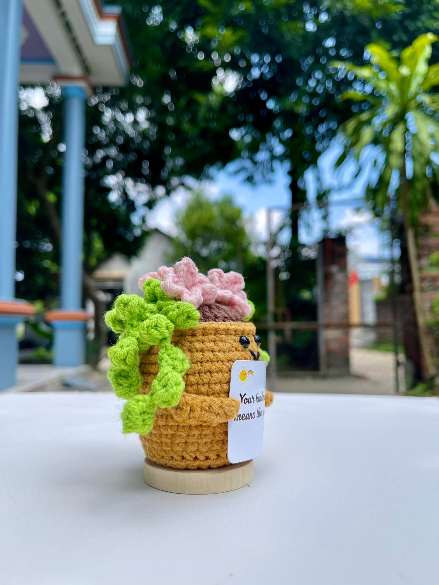 Handmade Crochet Positive Gifts for Women, Friend (String of pearls)