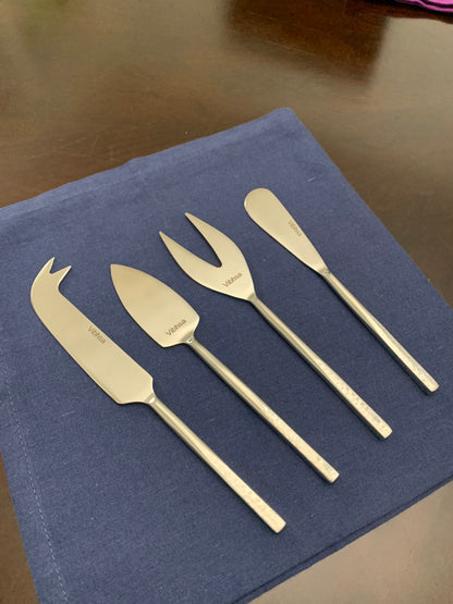 Vibhsa Silver Cheese knives set of 4 Stainless Steel