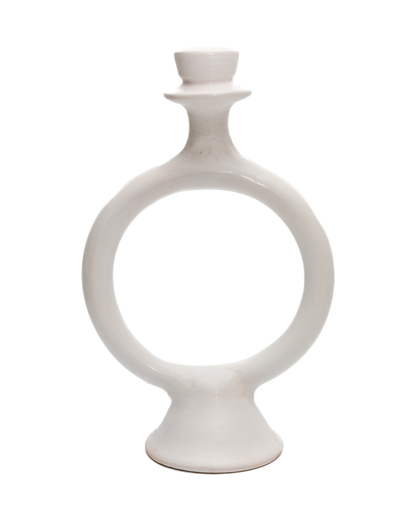 Moroccan Glazed Terracotta Candle Holder