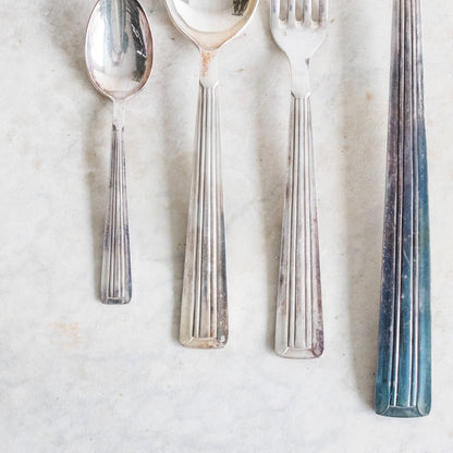 Art Deco Flatware Set Of 37 Pieces