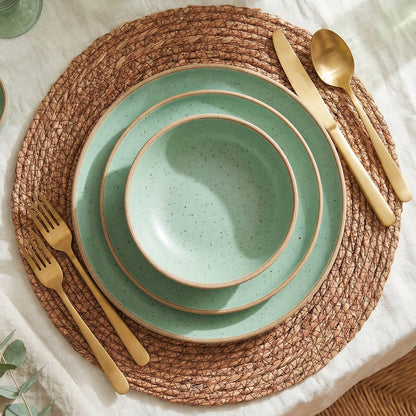 Round Brown Seagrass Placemats