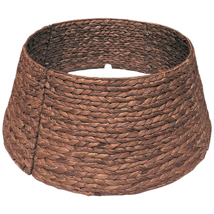 Handwoven Christmas Tree Collar – Natural Water Hyacinth Rattan Ring
