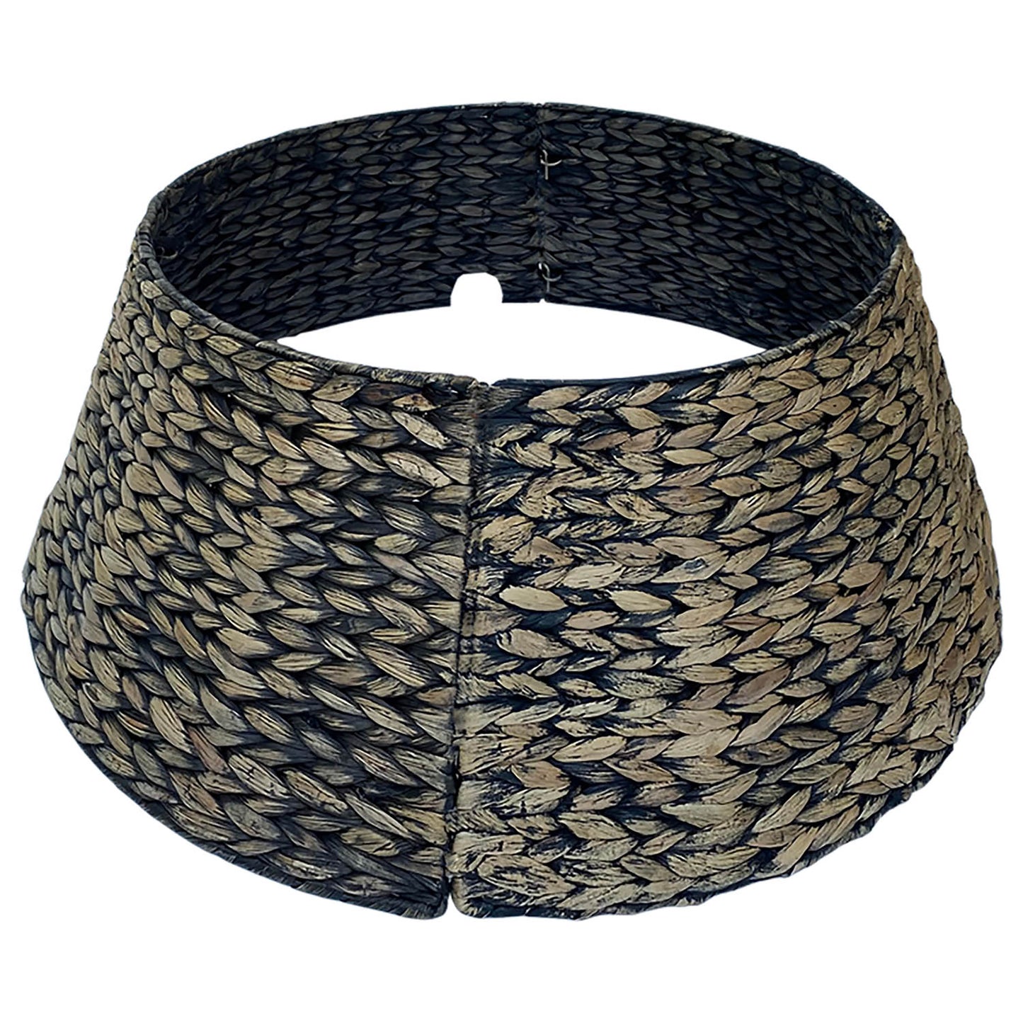 Handwoven Christmas Tree Collar – Natural Water Hyacinth Rattan Ring