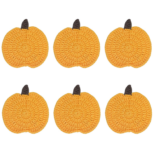 Crochet Pumpkin Coasters