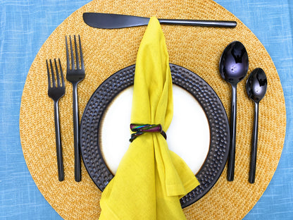 Vibhsa Black Flatware Set Stainless Steel 20 PC