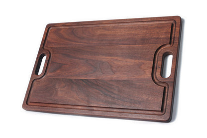 Personalized Cutting Board Wedding Gift, Monogrammed Cutting Board 18" x 12" With Juice Groove and Handles, Christmas, USA Made