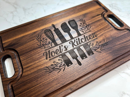 Personalized Mothers Day Cutting Board, Custom Gift for Wife, Monogrammed Gifts for her, Personalized Mother's Day Gift, USA Made