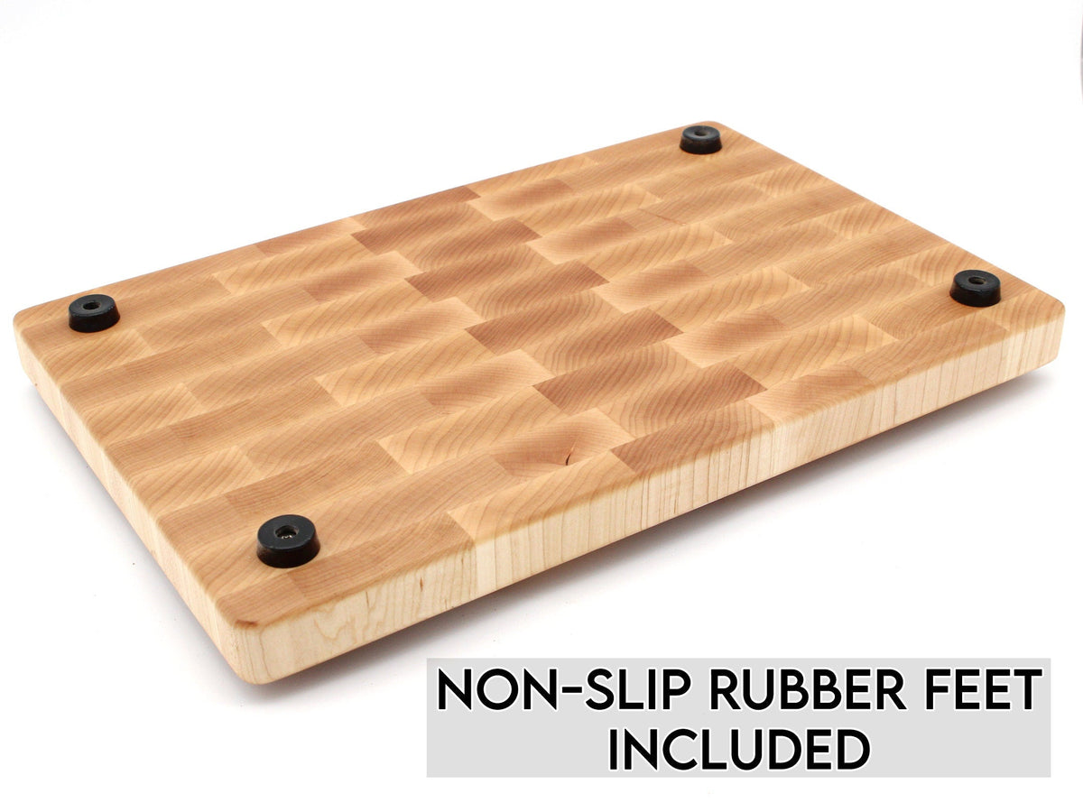 XXL Maple Butcher Block Cutting Board, 24"x18" Maple End Grain Cutting Board, Up to 2” Thick, Wedding Gift, Anniversary Gift, USA Made