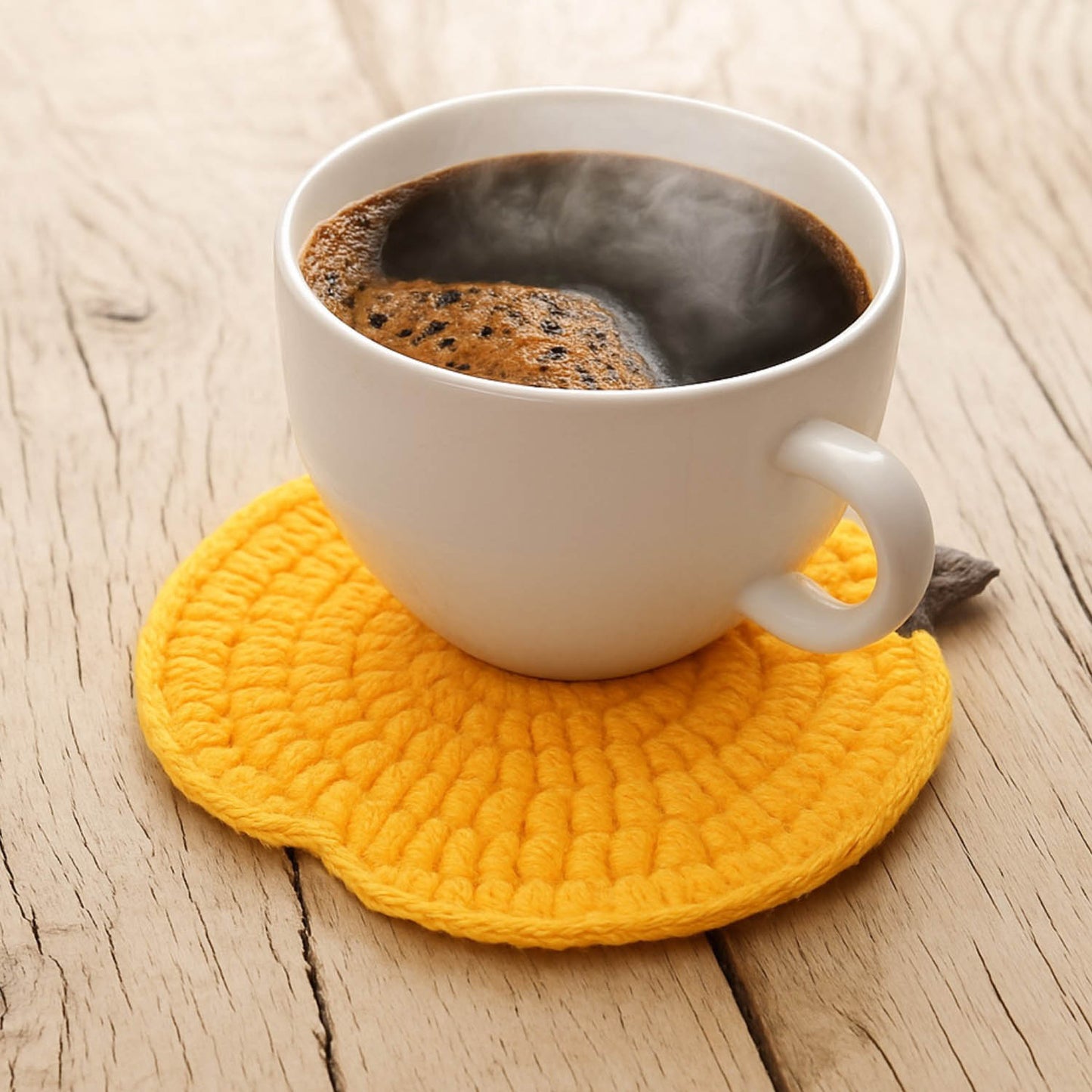 Crochet Pumpkin Coasters