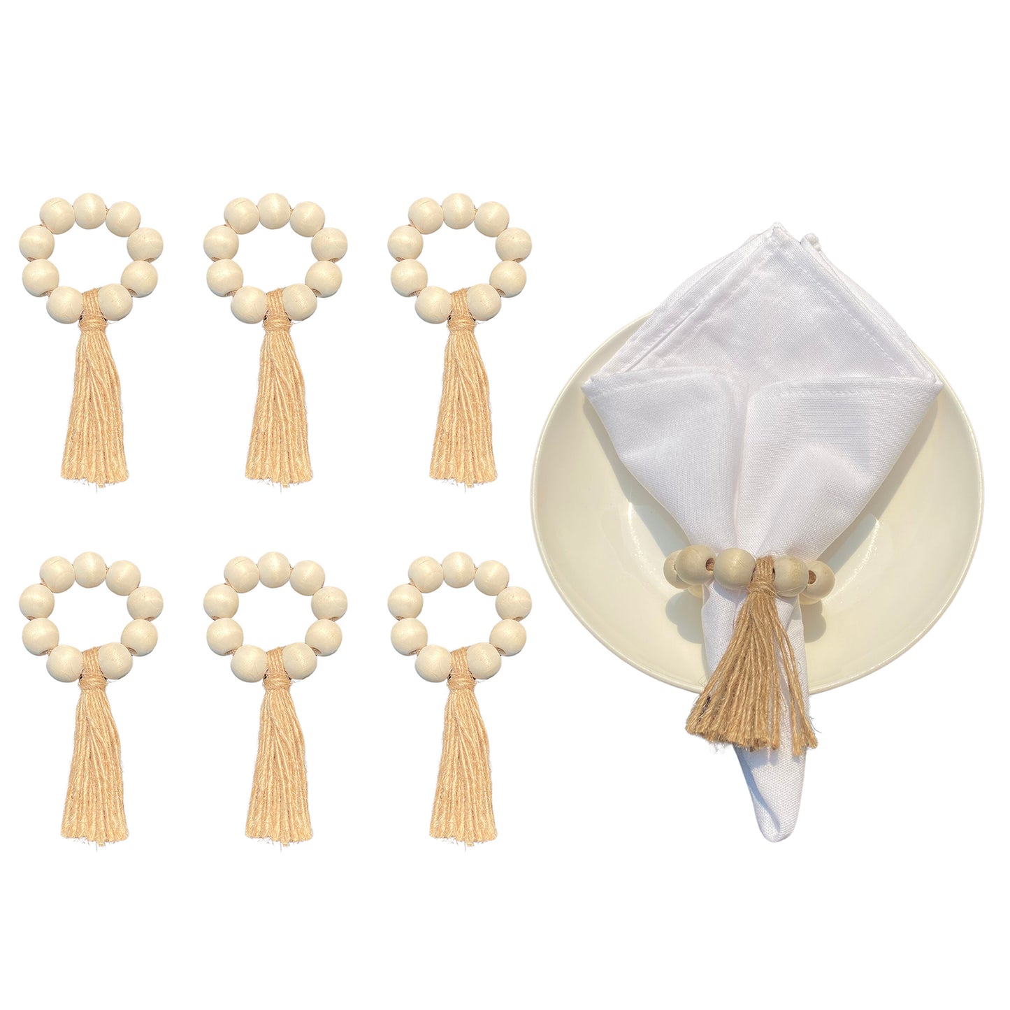 Rustic Wooden Napkin Rings