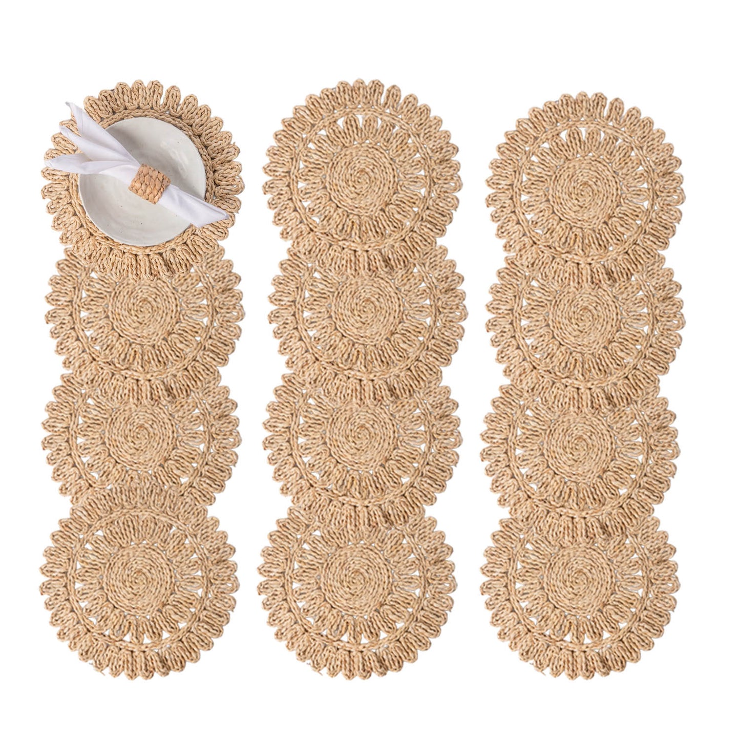 Round Corn Husk Placemats