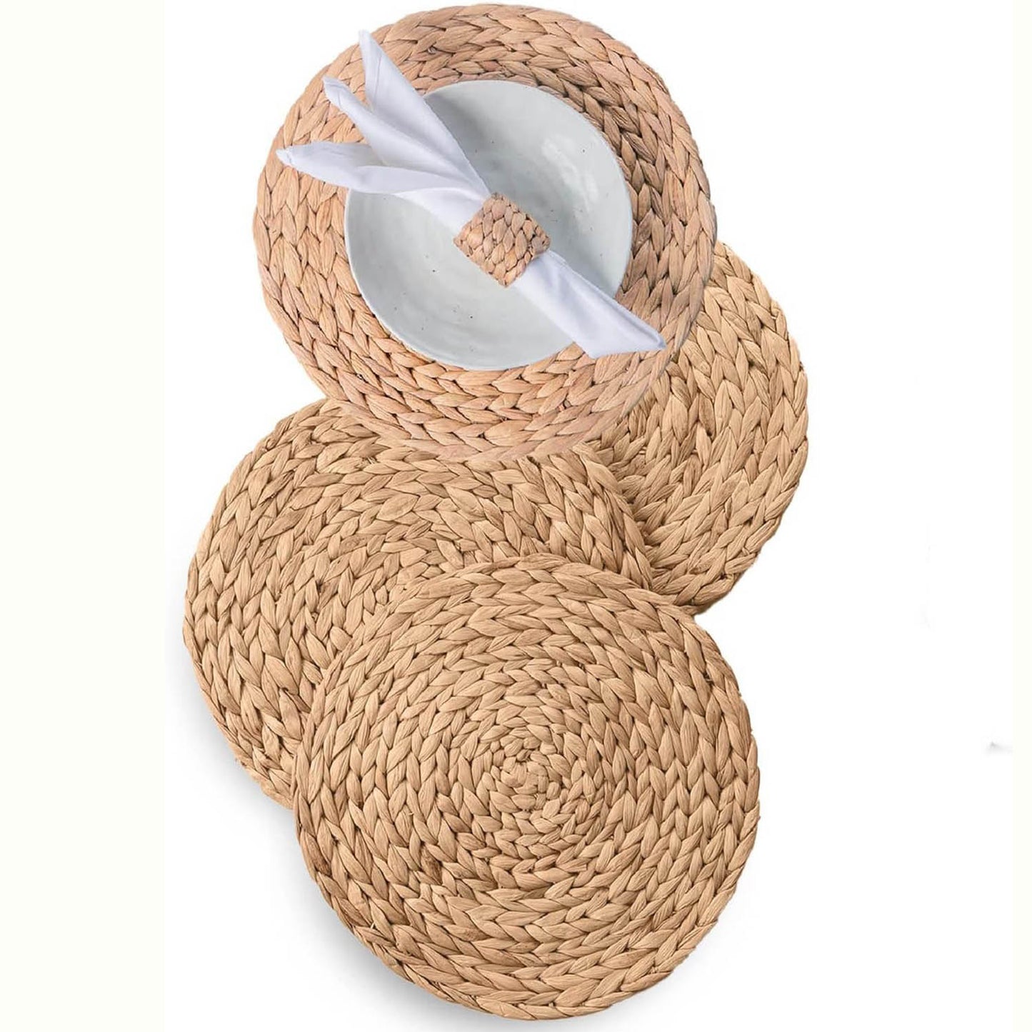 Round Water Hyacinth Placemats
