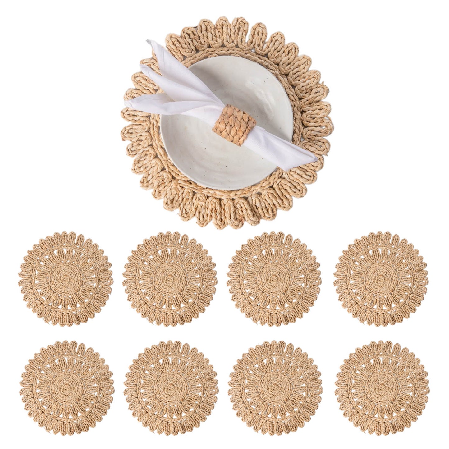 Round Corn Husk Placemats