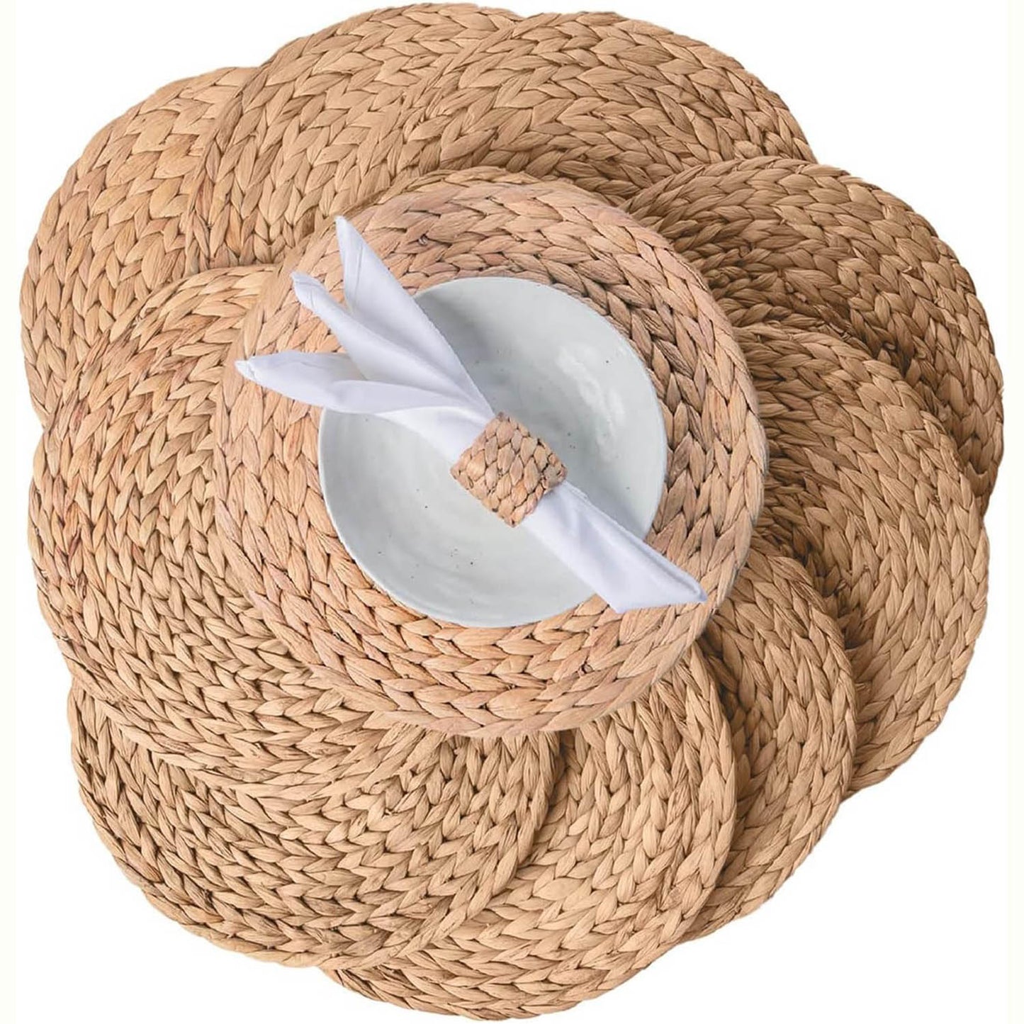 Round Water Hyacinth Placemats