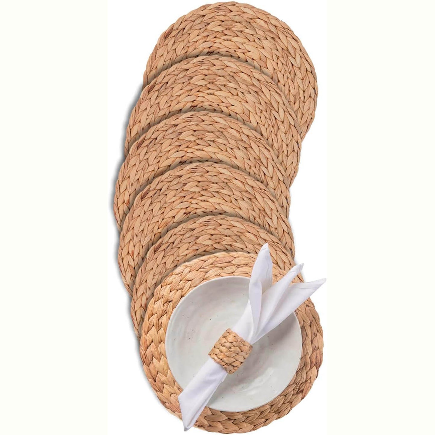 Round Water Hyacinth Placemats