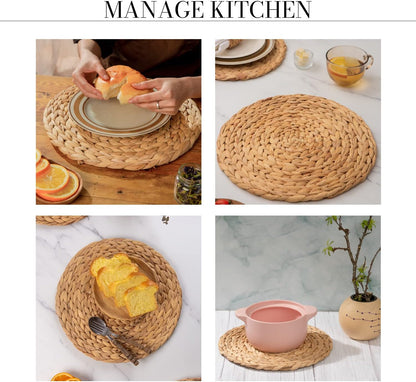 Round Water Hyacinth Placemats