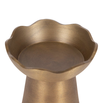 Alessia Metal Pillar Candle Holder Set