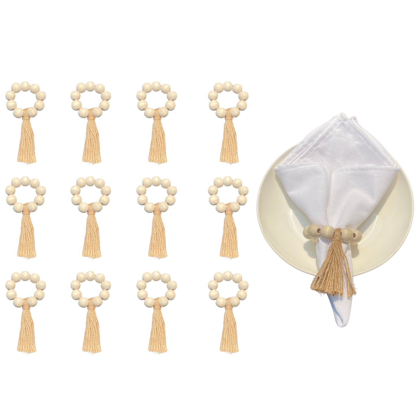 Rustic Wooden Napkin Rings