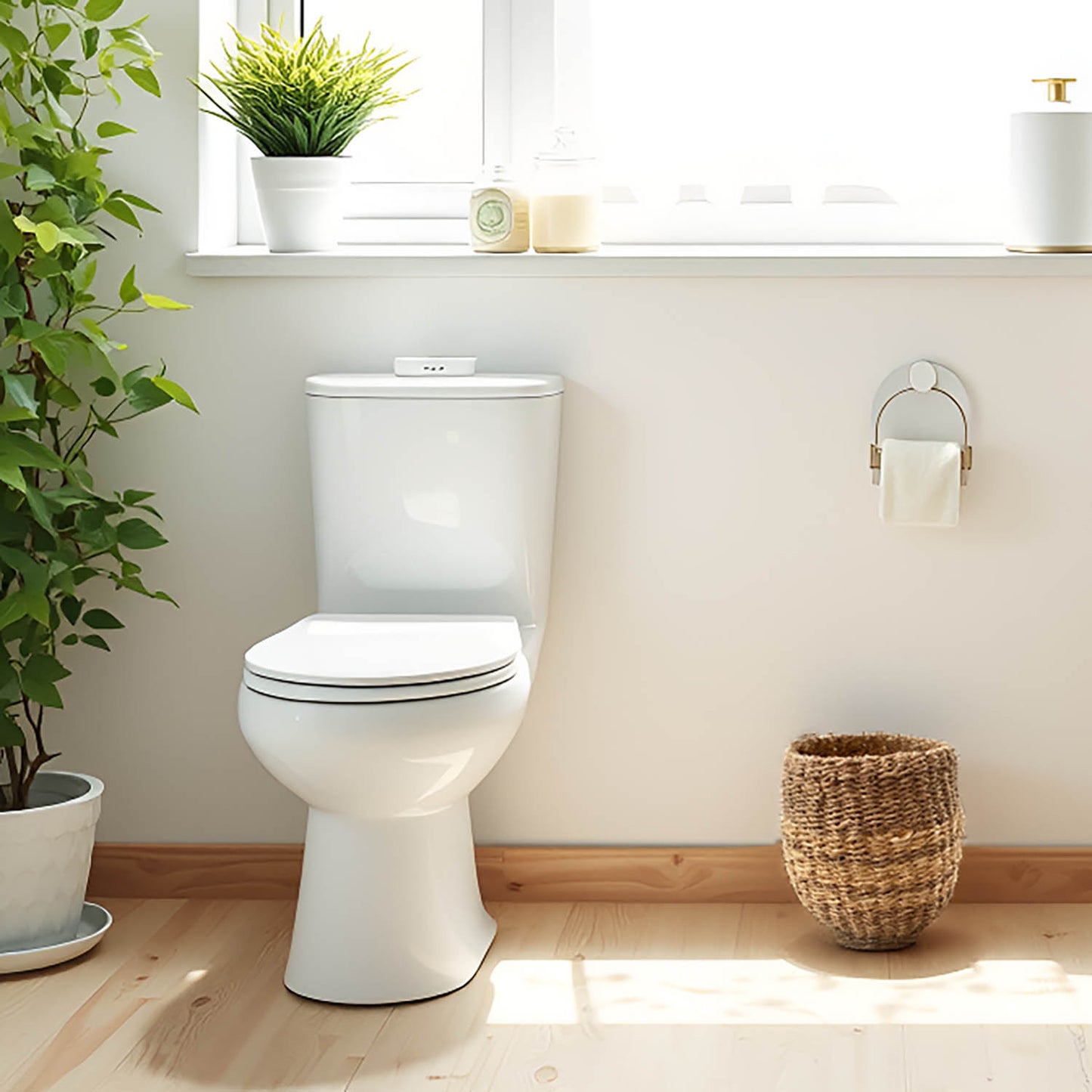 Small Seagrass Basket | Handwoven Natural Waste Bin for Garbage, Storage, or Holding Planters | Ideal for Bathroom, Bedroom, Office, or Under Desk Use (Seagrass)