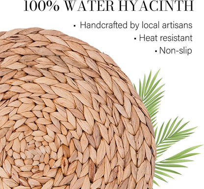Round Water Hyacinth Placemats
