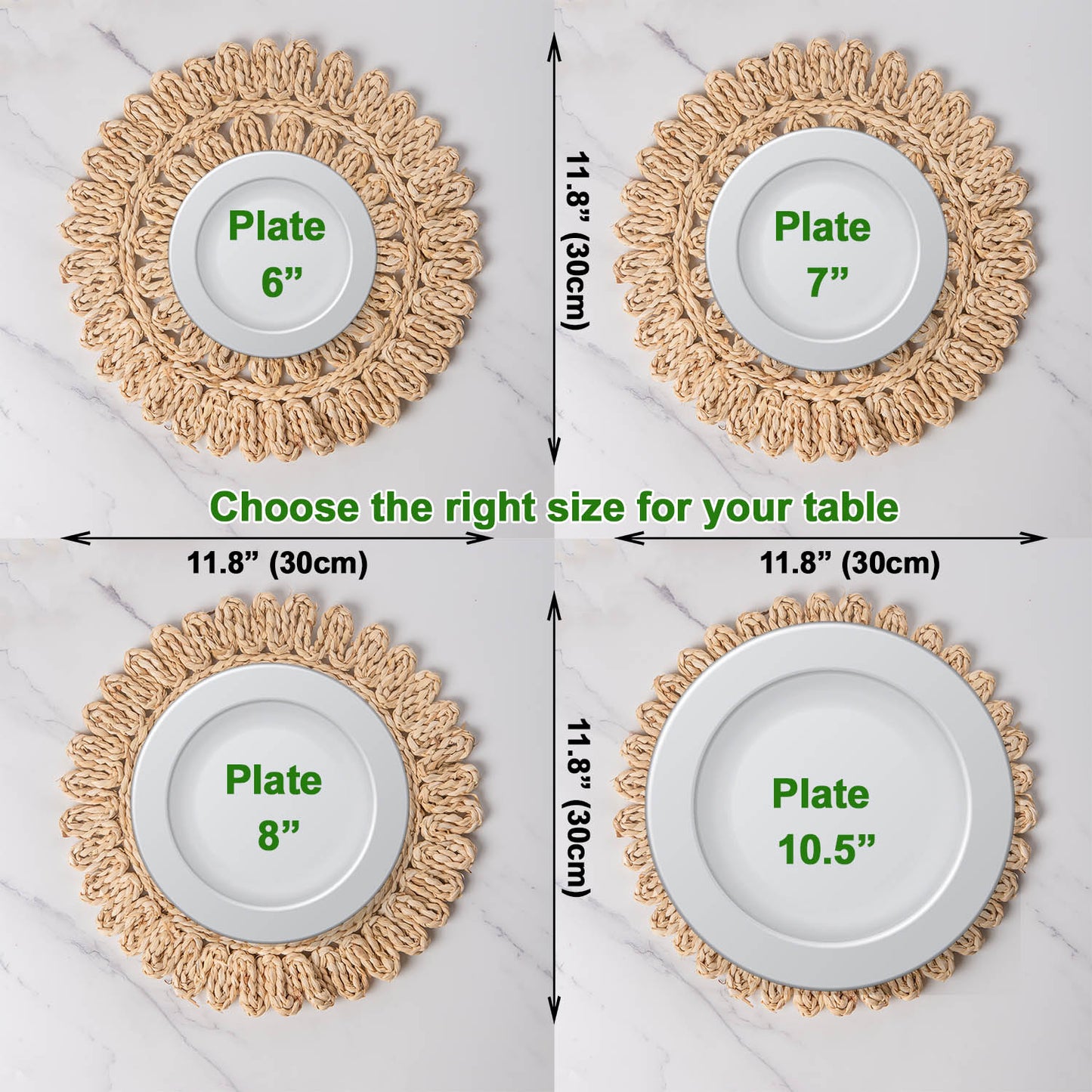 Round Corn Husk Placemats