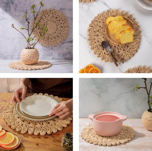 Round Corn Husk Placemats