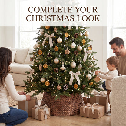Brown Water Hyacinth Christmas Tree Collar