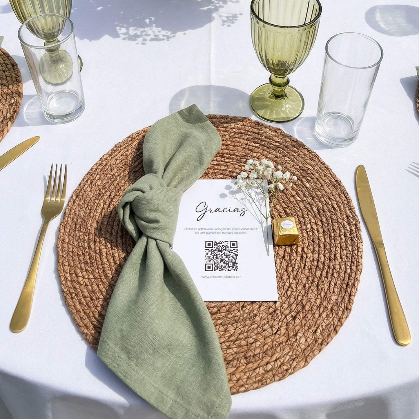 Round Brown Seagrass Placemats
